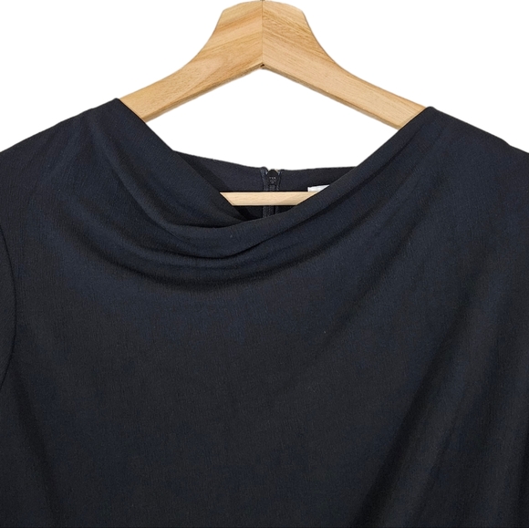 MM Lafleur Black Drape Neck Akiko Dress - Picture 5 of 7